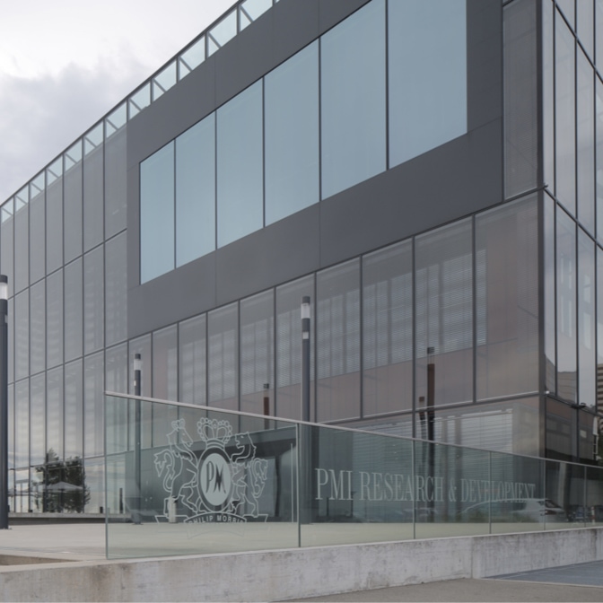 Edificio de PMI en Suiza.