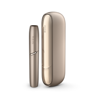 Gold IQOS 3 DUO holder and charger