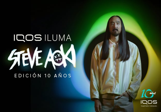 Steve Aoki con la Edición 10 años de IQOS