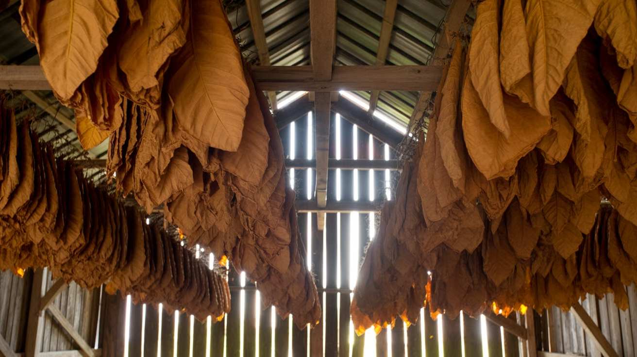 Clases de tabaco, curado de tabaco virginia