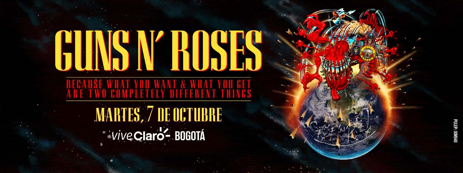 Guns n’ roses en Bogotá Vive Claro 2025