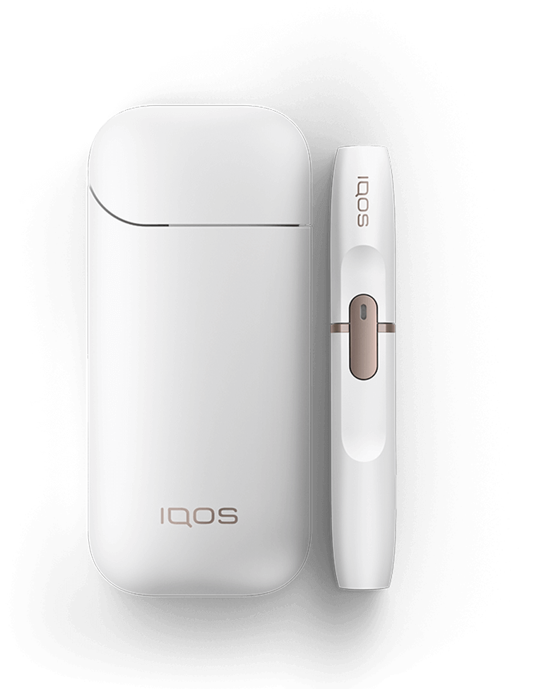 Dispositivo, Cargador y Suporte IQOS 2.4 en blanco
