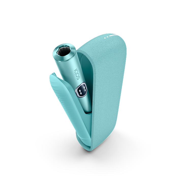 Dispositivo IQOS ILUMA i en color Azul Brisa abierto
